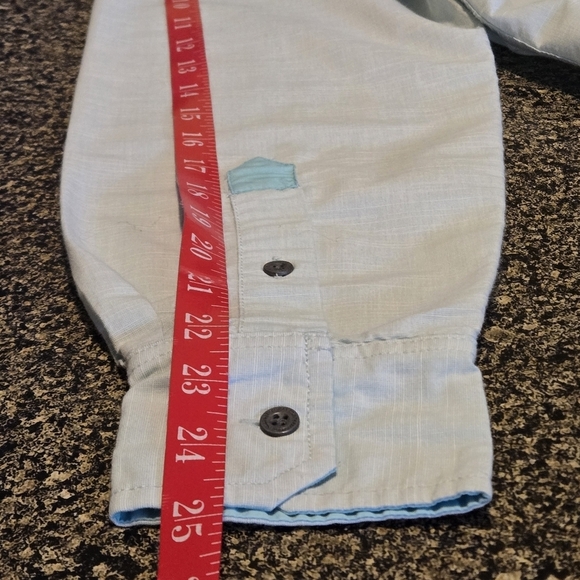 Colours by Alexander Julian Vintage Men size S Blue Long Sleeve Button Up Shirt - Picture 9 of 13